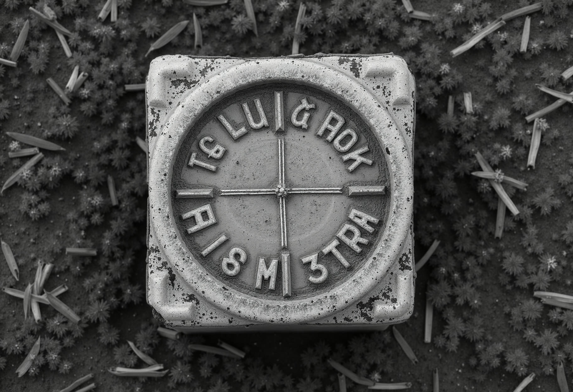 Original stone monument, recovered